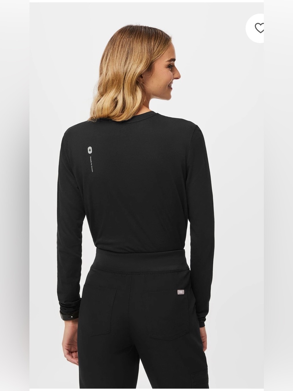Figs Super Soft Long Sleeve Underscrub , Small